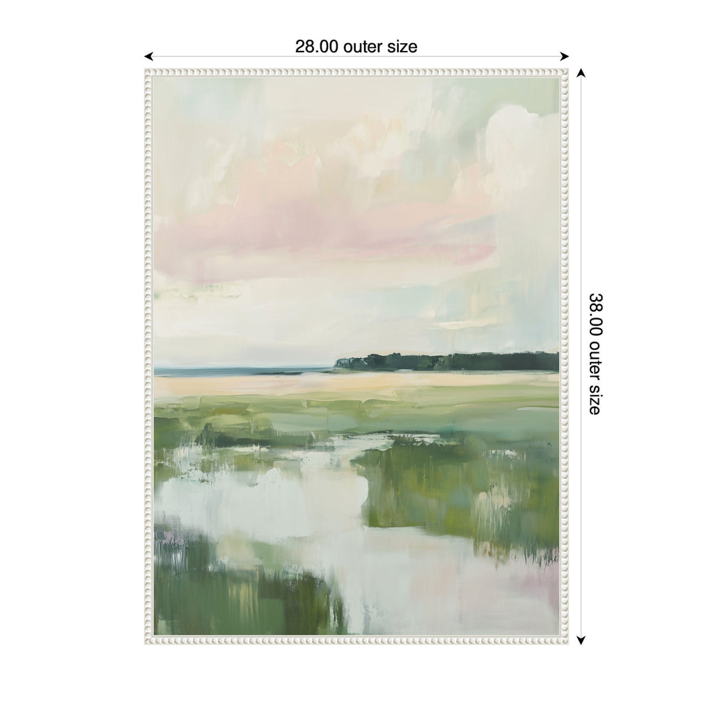 Sylvie Pastel Horizon I Framed Canvas by Amy Lighthall