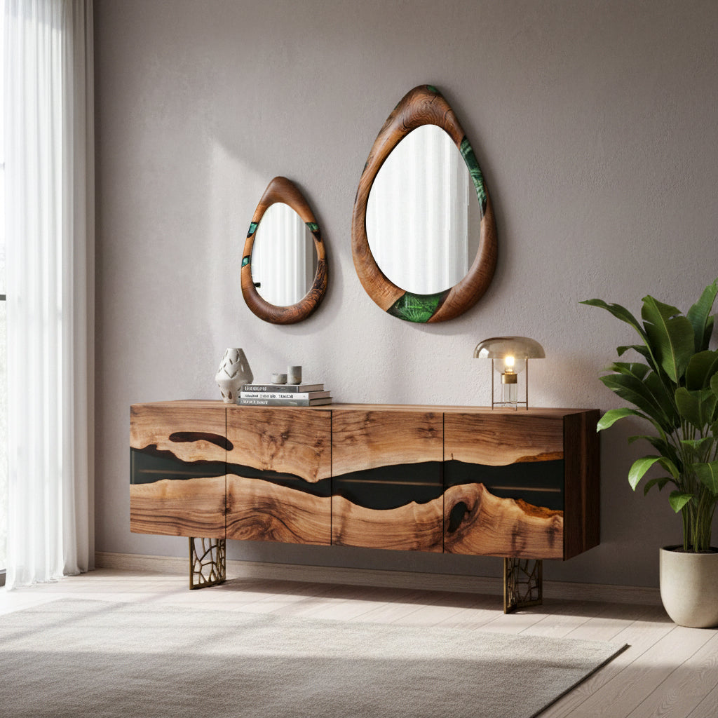 Osso Walnut & Resin Credenza