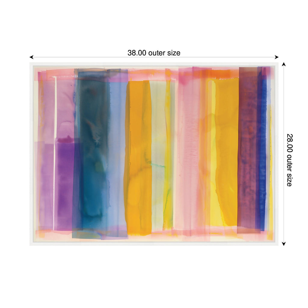 Sylvie Vibrant Lines I Framed Canvas by Amy Lighthall