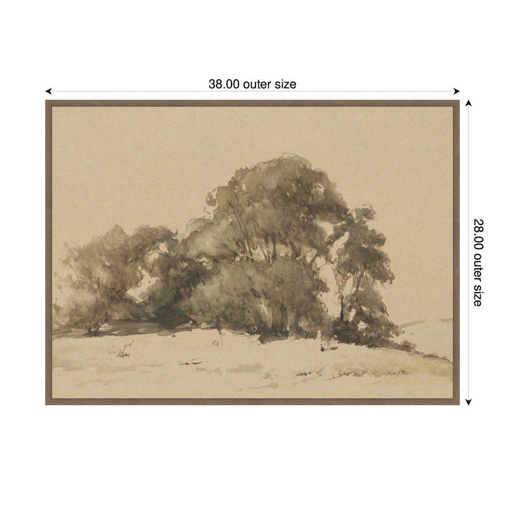 In de duinen bij Wassenaar 1875 Johannes Bosboom by Nostalgia Prints Framed Canvas Wall Art Print