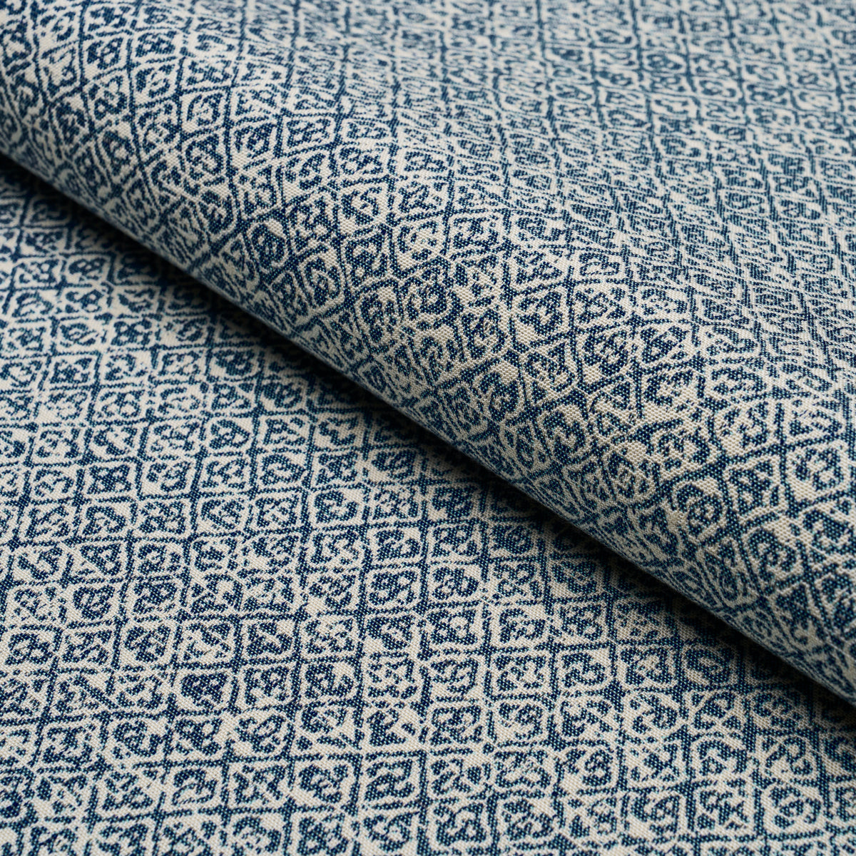 Sarong Weave Pillow Cover in Indigo Blue, Schumacher Textiles