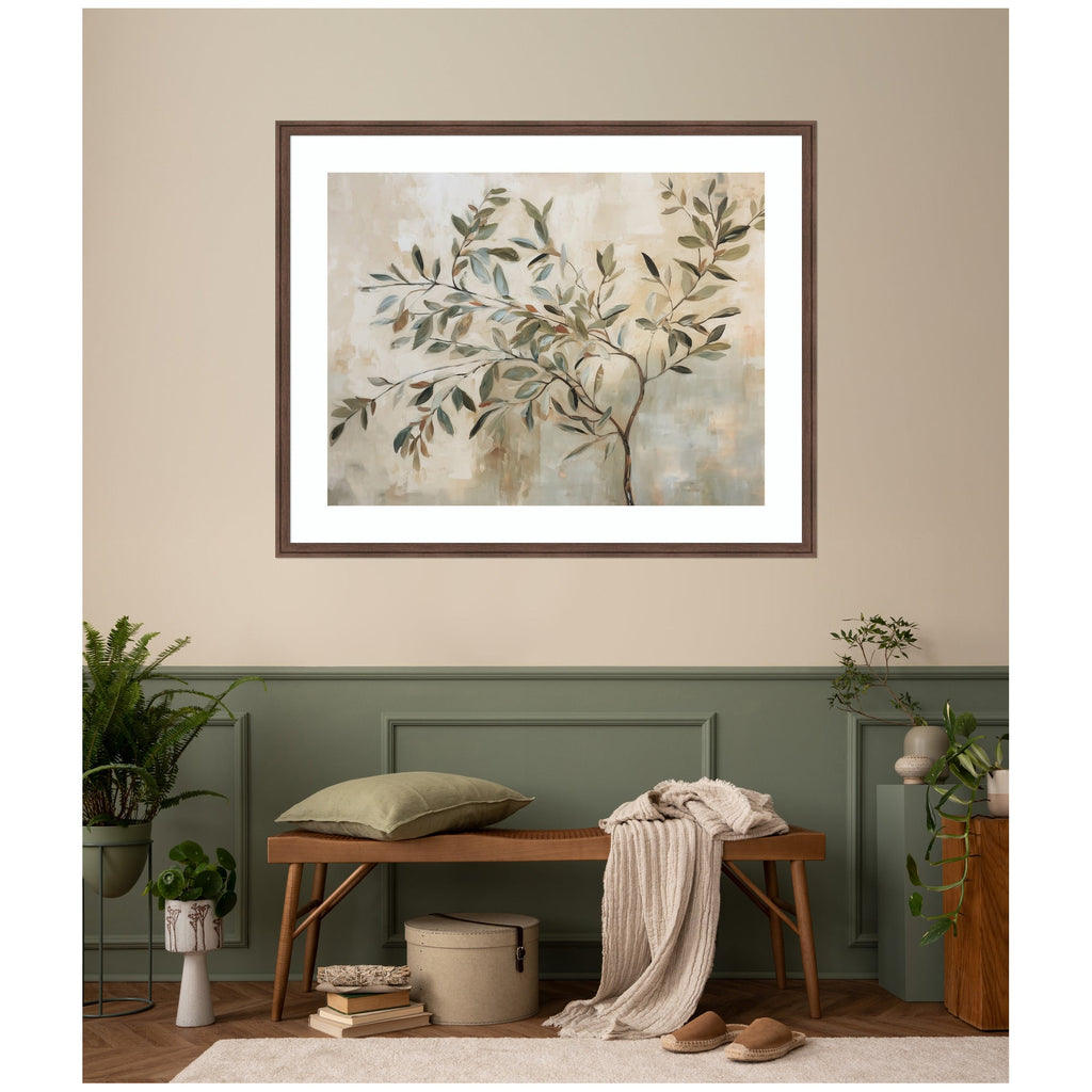 Olive Tree Abstract No. 31 by The Creative Bunch Studio Framed Wall Art Print