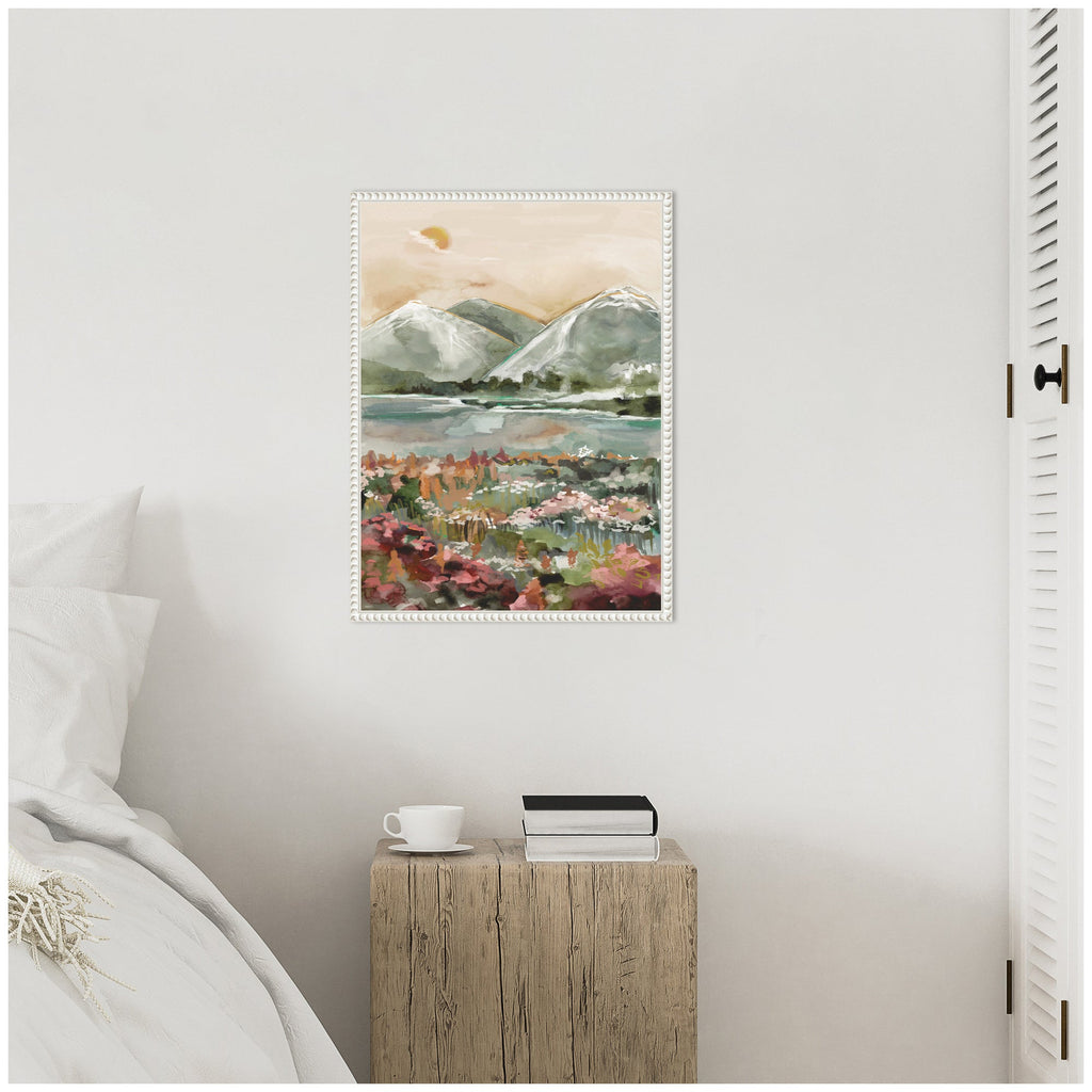 Sylvie Neutral Landscape 03 Framed Canvas by Annie Quigley