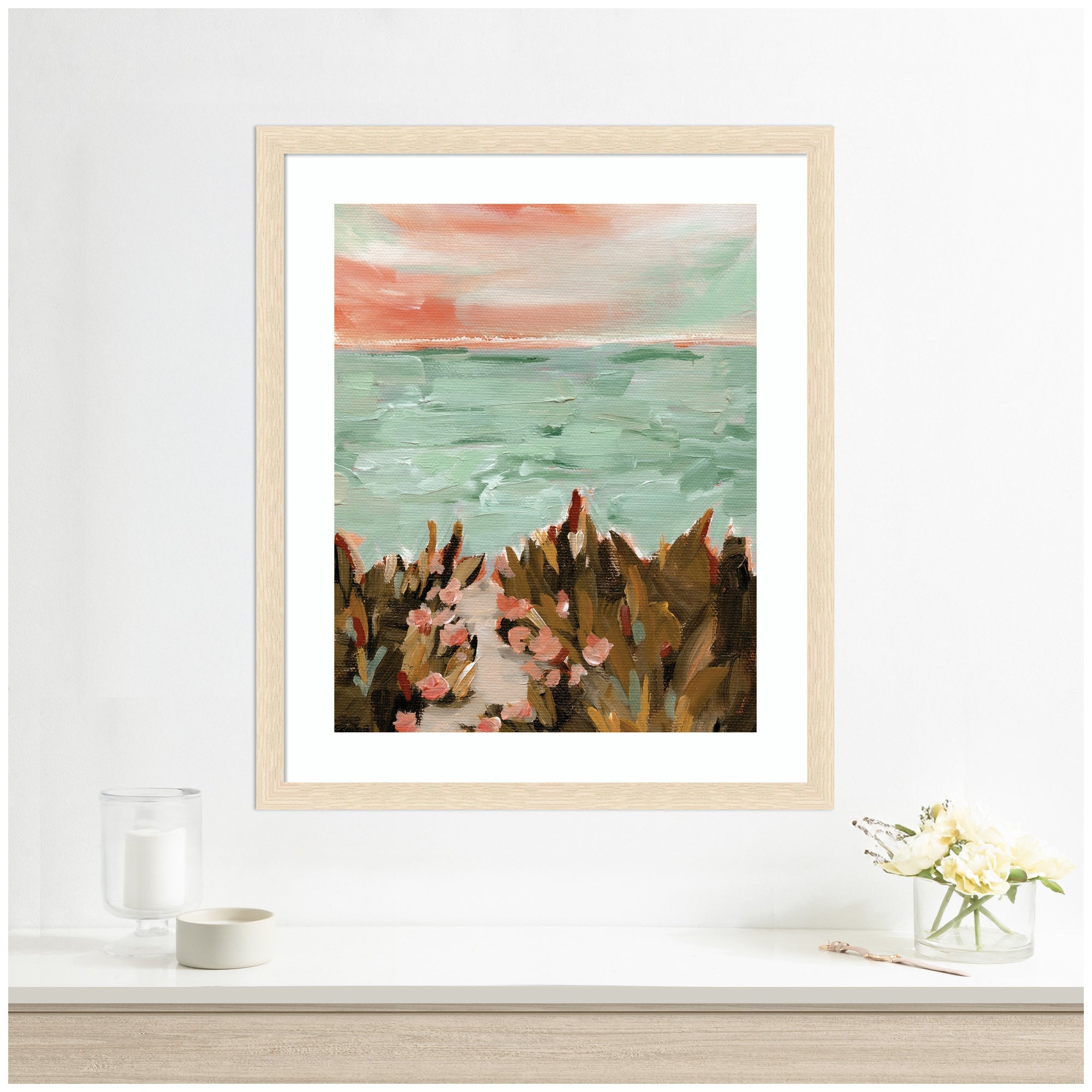 Framed Art Landscape 02 Beach by Annie Quigley