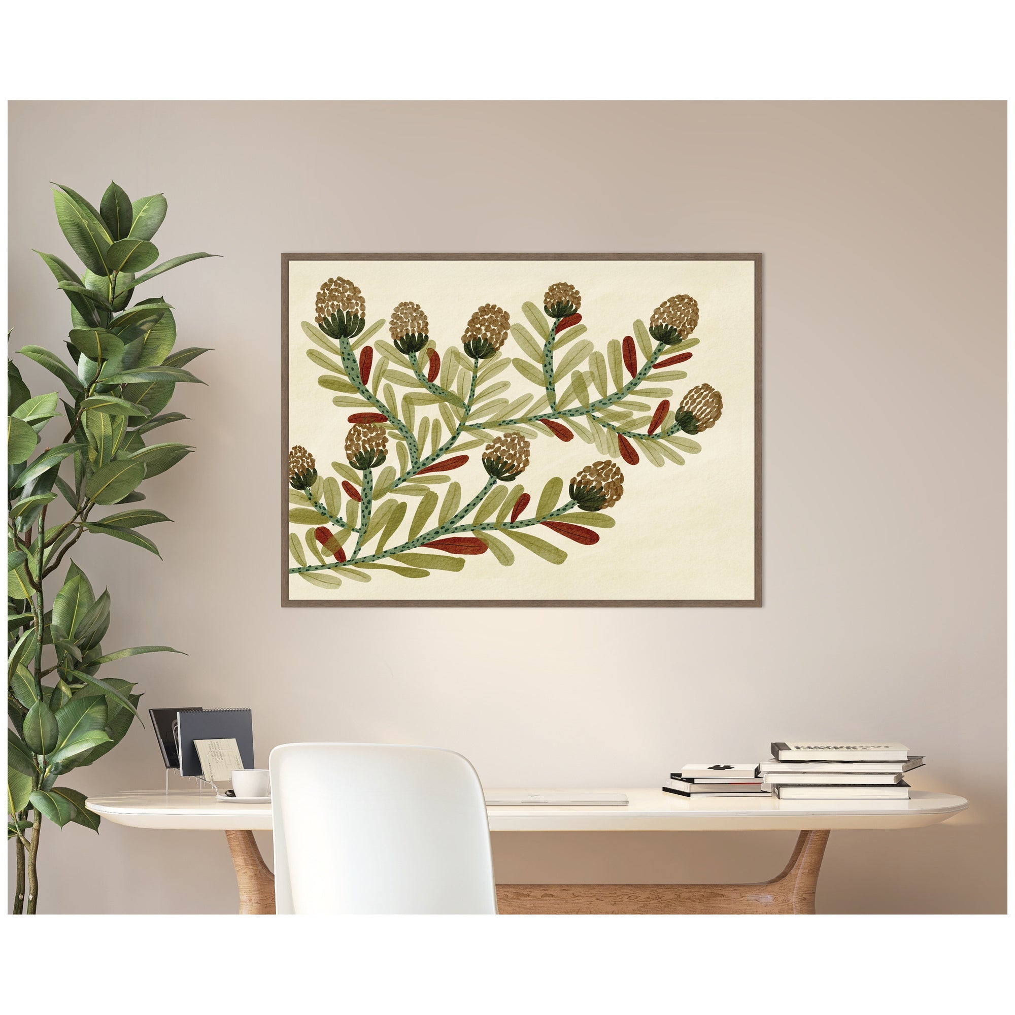 Natures Charm No. 2 by Nikita Jariwala Framed Canvas Wall Art Print