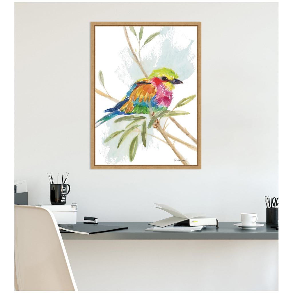 Bright Bird Framed Canvas Art