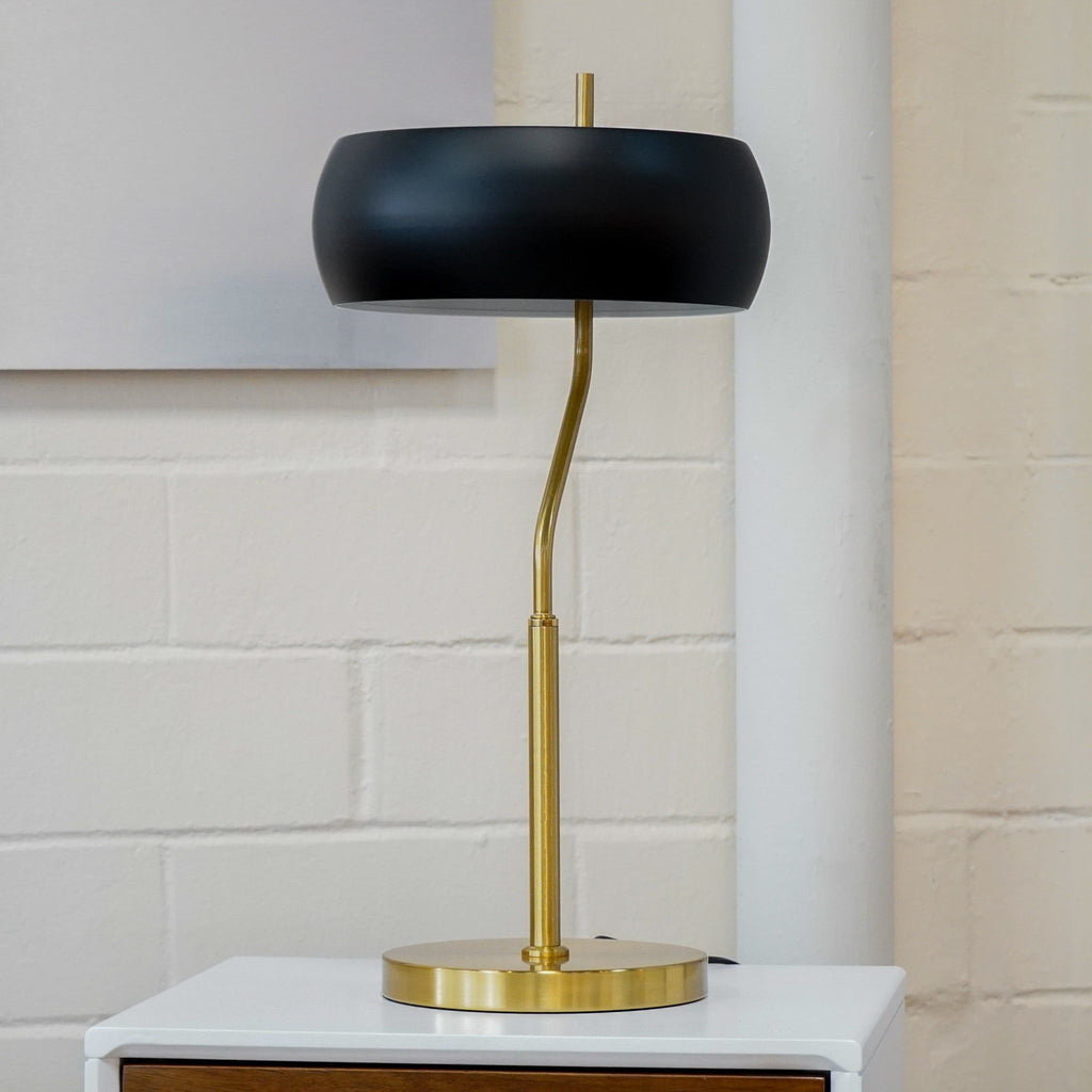 Black & Gold Minimalist Table Lamp