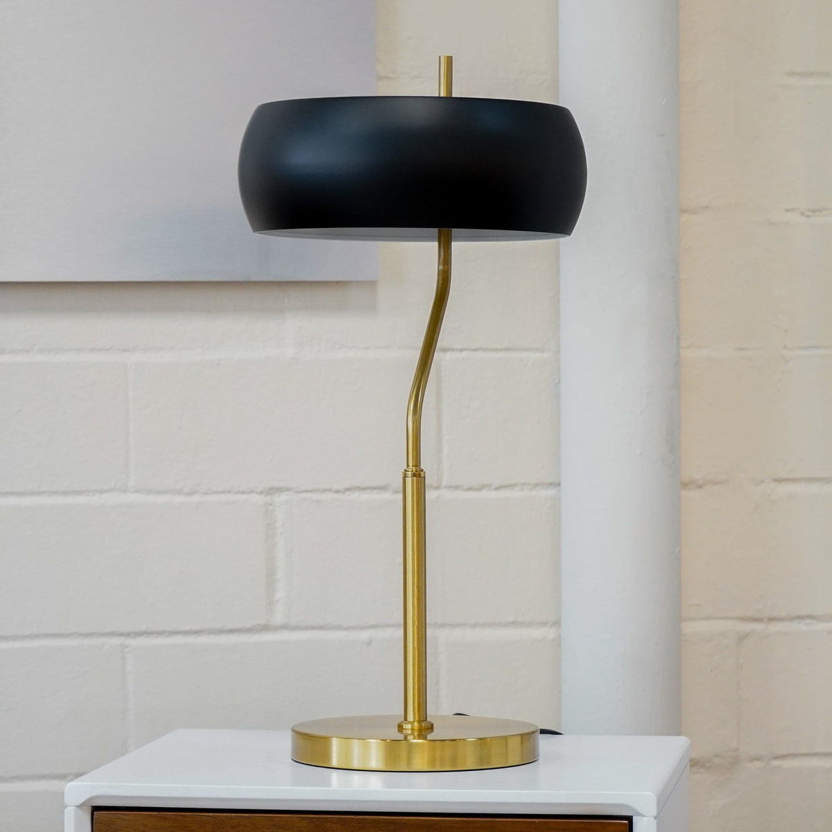Black & Gold Minimalist Table Lamp