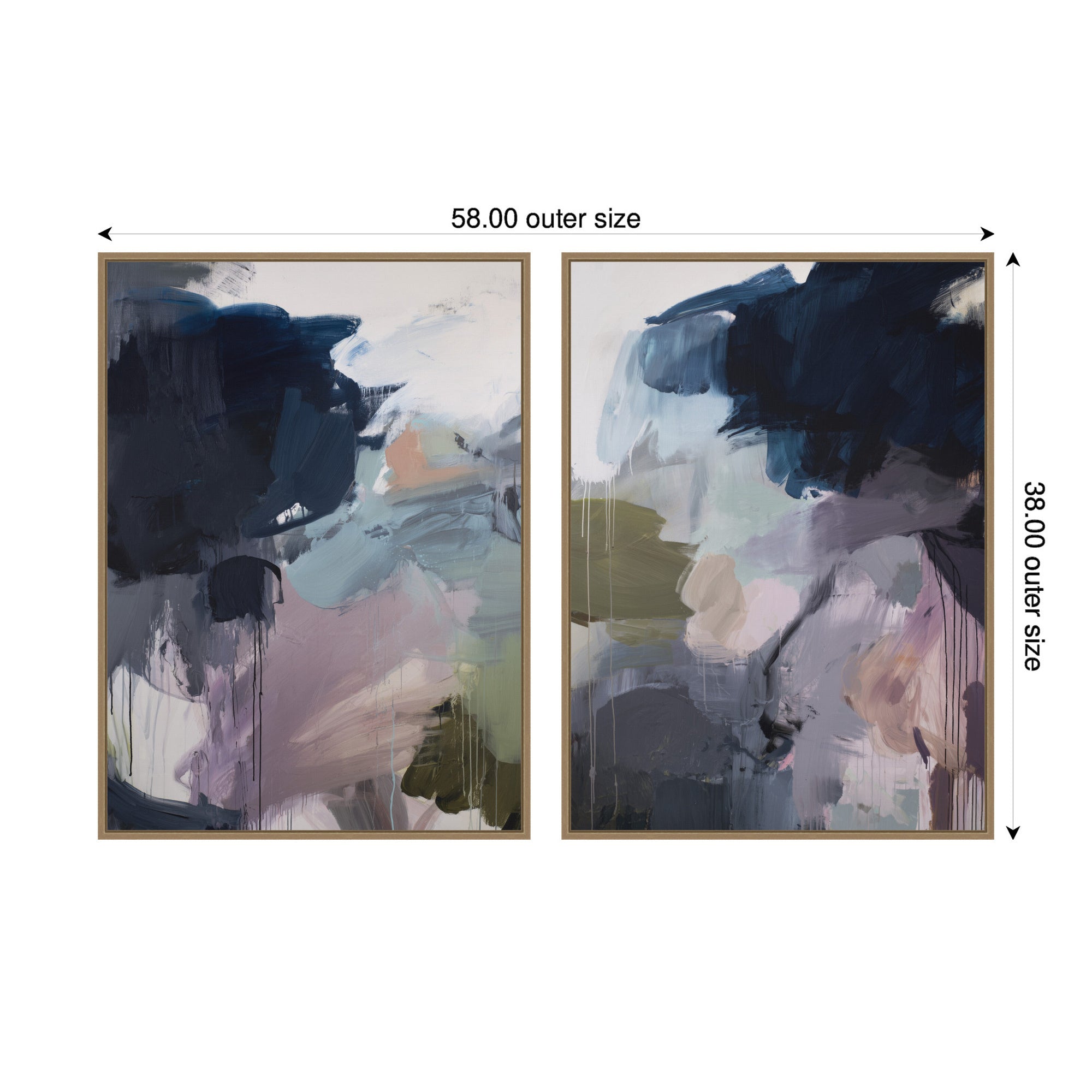 Under the Sky No. 1 & No. 2 2 Piece Framed Canvas Wall Art Set by Amy Lighthall