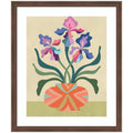 Framed Art Iris and Vase by Rachel Lee