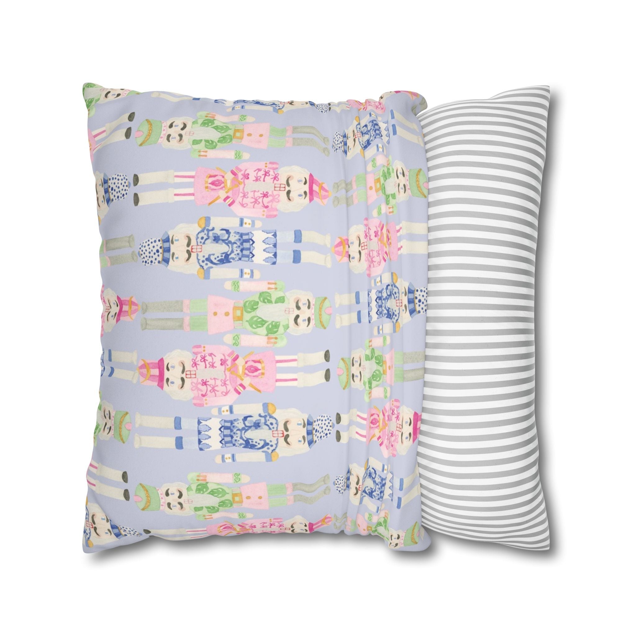 Grandmillenial Nutcracker Velvet Pillow Cover
