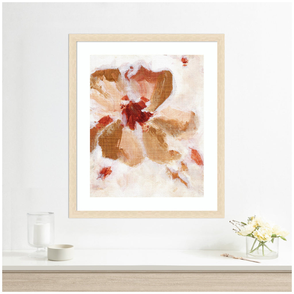 Framed Art Painterly Brown Blossom ll by Nikita Jariwala