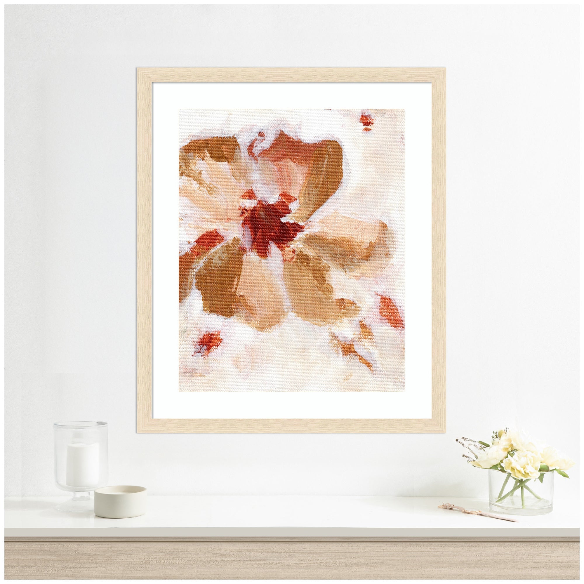 Framed Art Painterly Brown Blossom ll by Nikita Jariwala