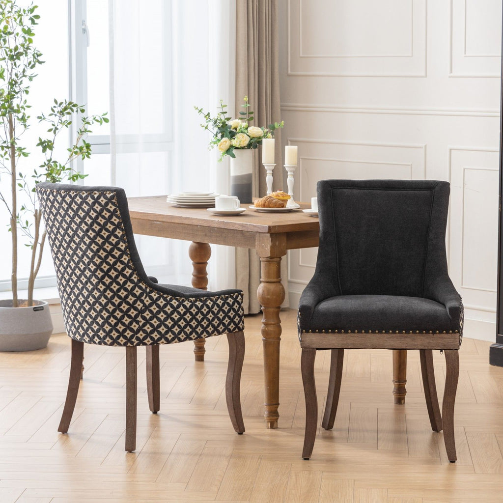 Ultra Upholstered Dining Chairs — Set of 2, Color Options