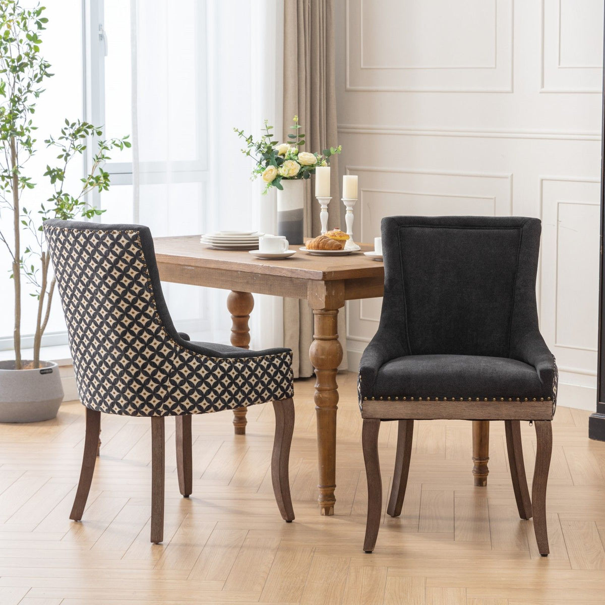 Ultra Upholstered Dining Chairs — Set of 2, Color Options
