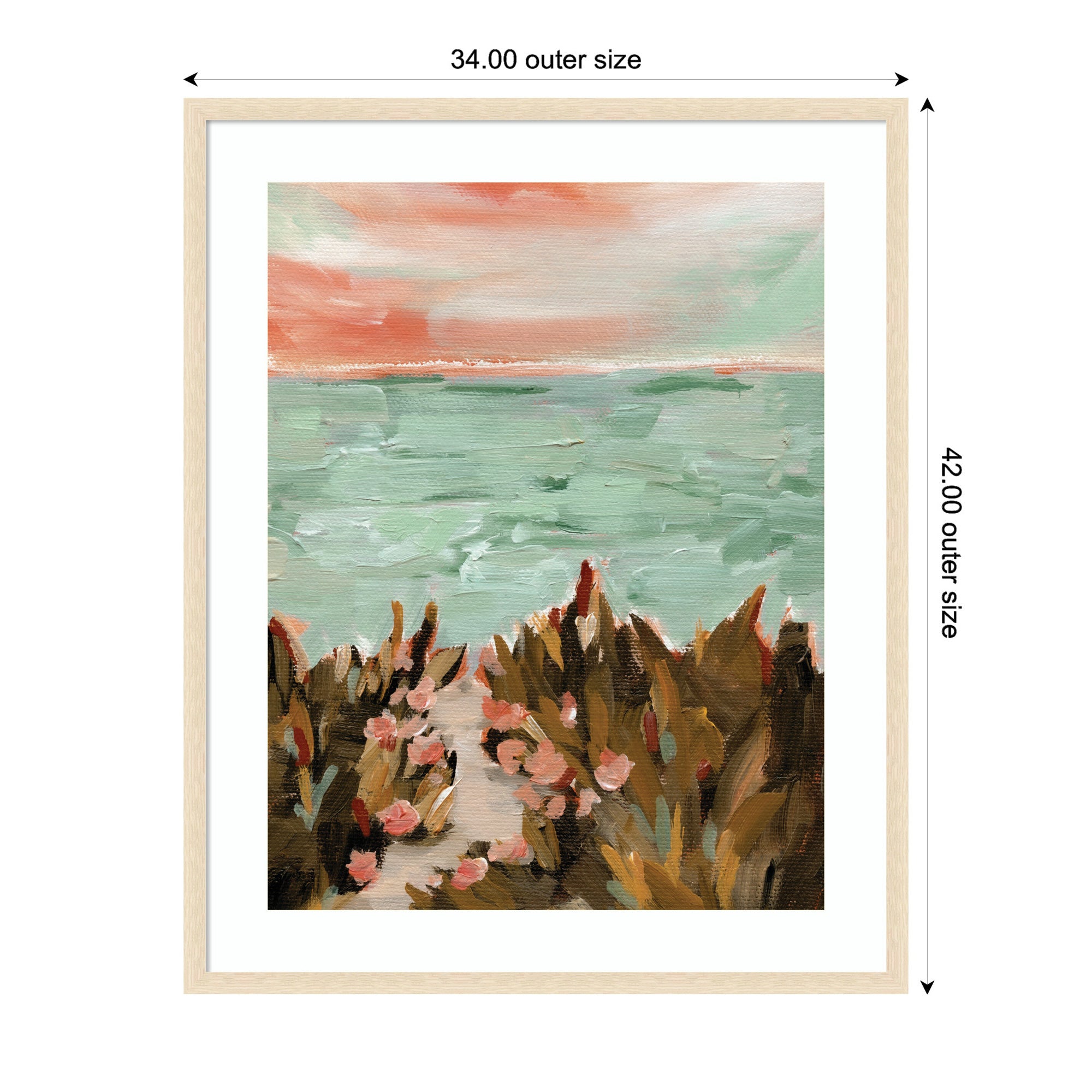 Framed Art Landscape 02 Beach by Annie Quigley