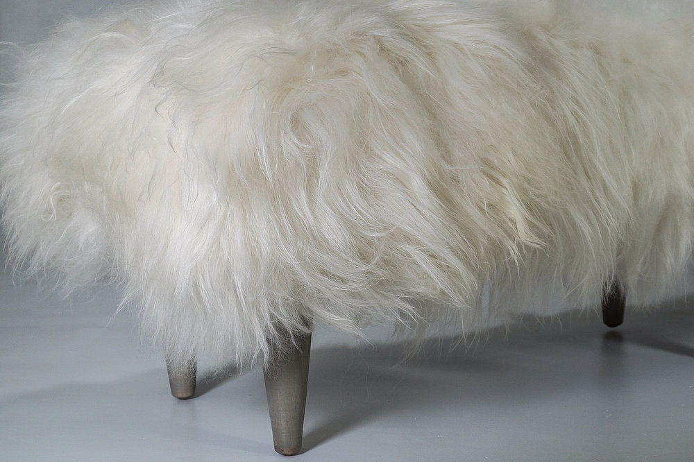 84″ Icelandic Fur Bench