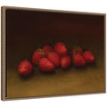 Strawberries no date George Henry Hall by Nostalgia Prints Framed Canvas Wall Art Print