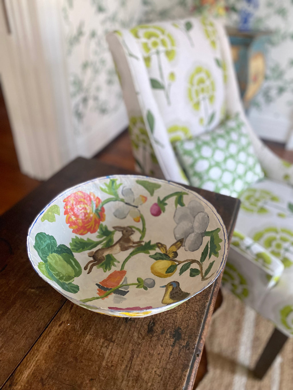 Dana Gibson Vegetable Papier-Mâché Bowl