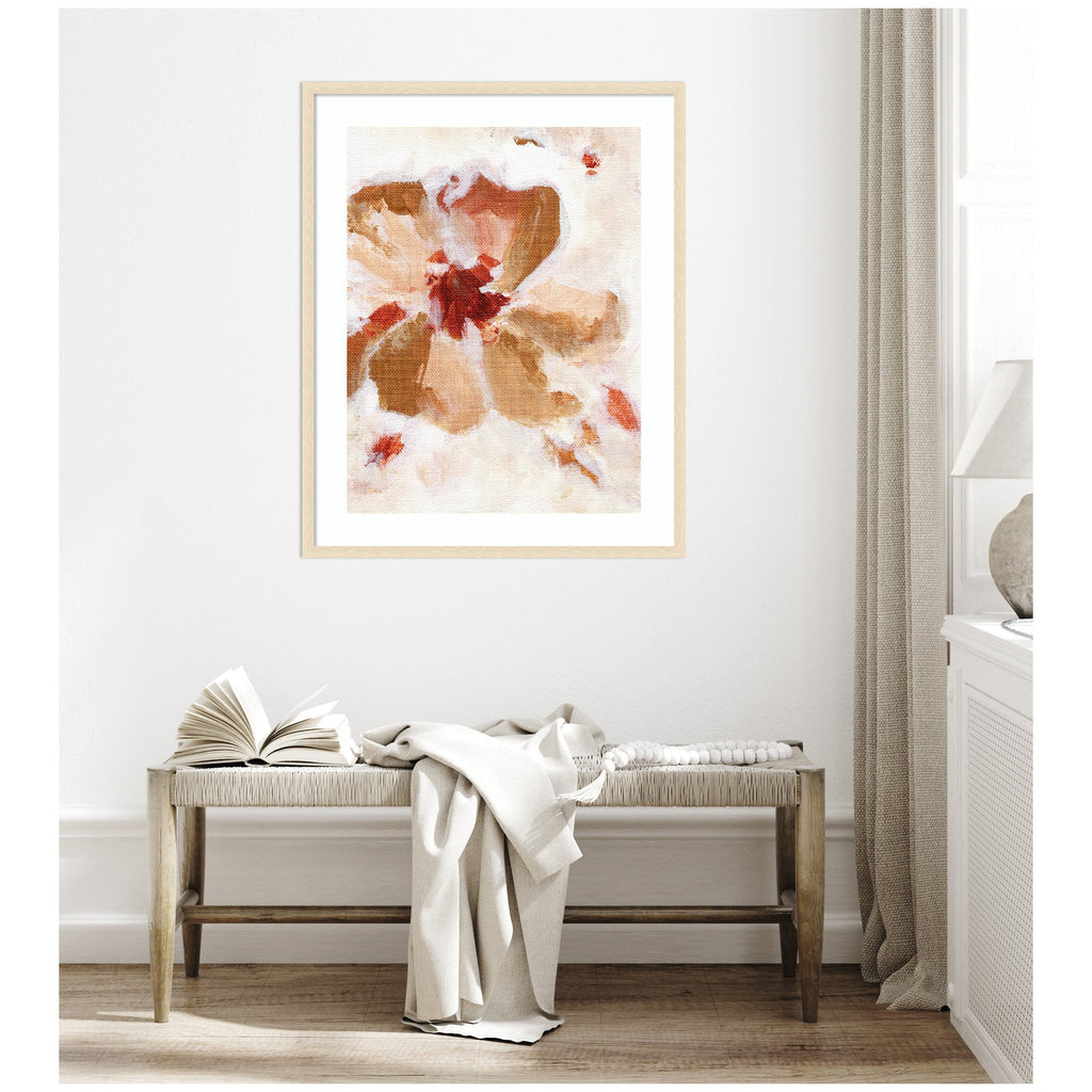 Framed Art Painterly Brown Blossom ll by Nikita Jariwala