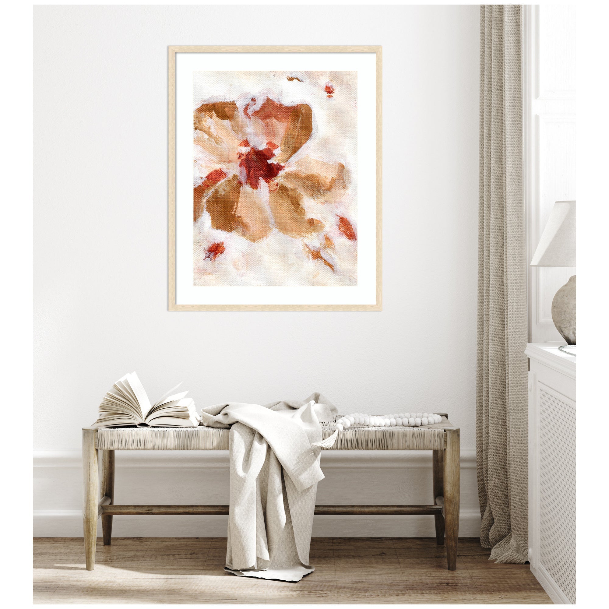Framed Art Painterly Brown Blossom ll by Nikita Jariwala