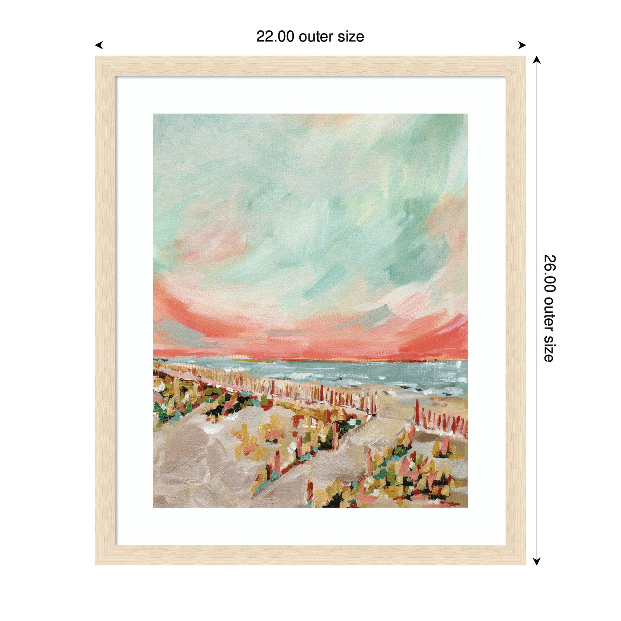 Framed Art Landscape 03 Beach by Annie Quigley