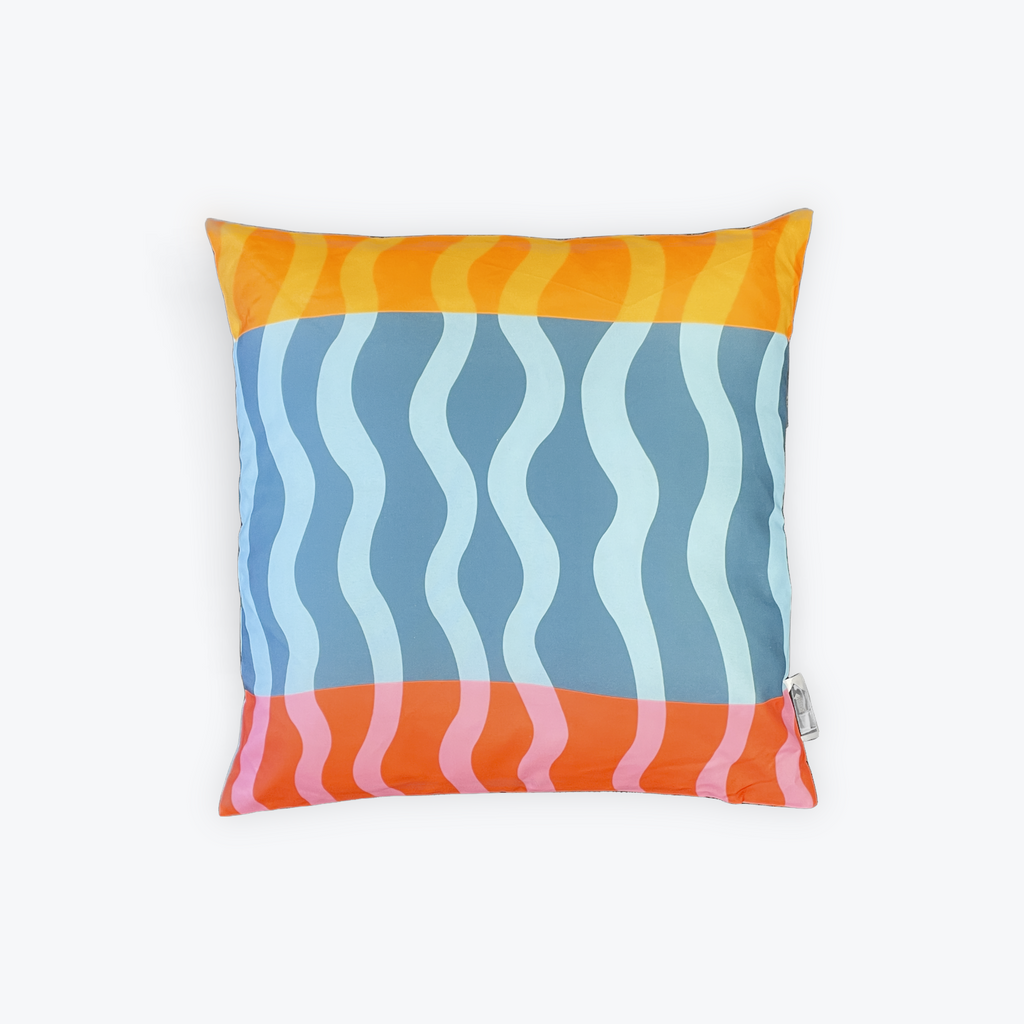 Waves 17.7" Square double-sided Pillow