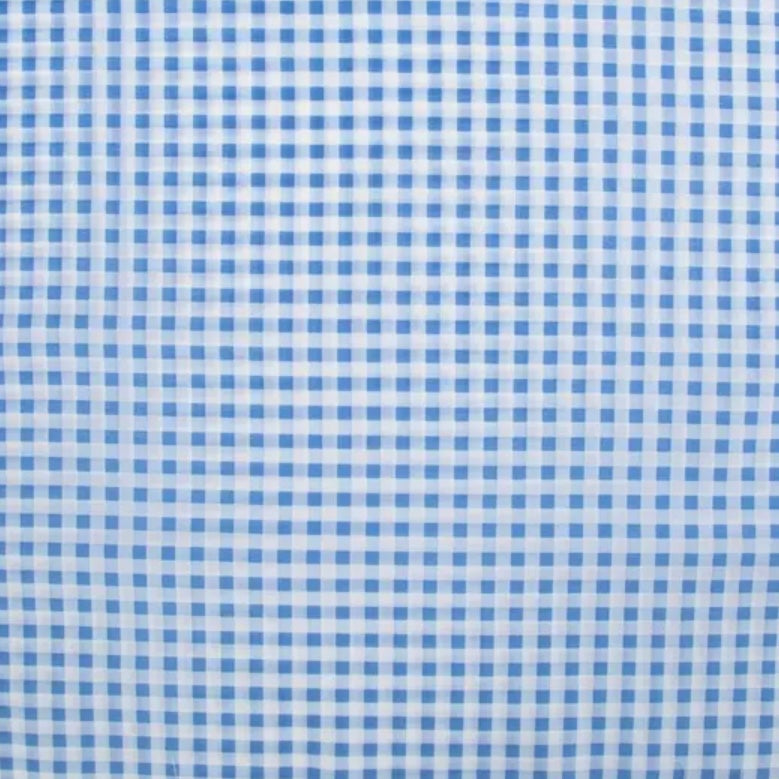 Blue White Gingaham Changing Pad Cover