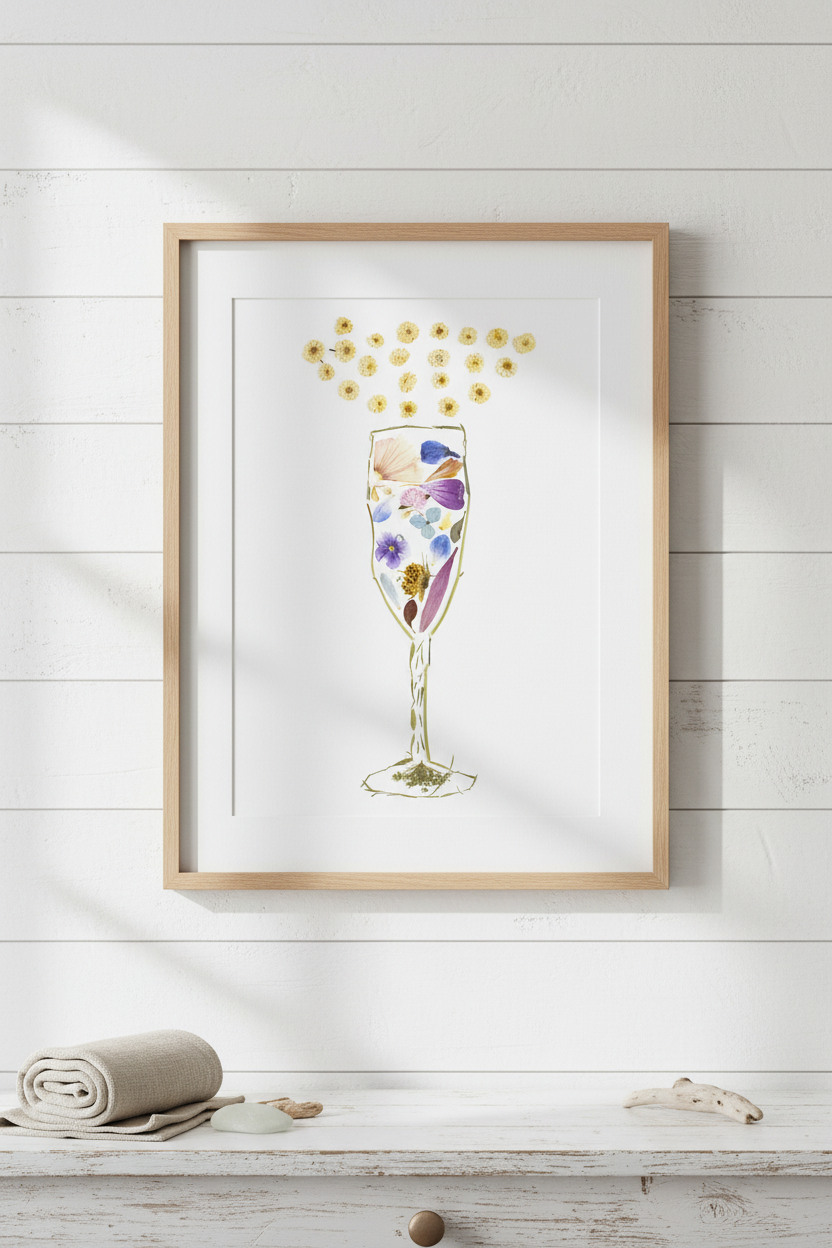 Champagne Glass Prints