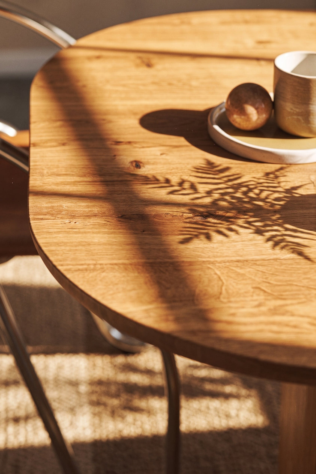Oval Solid Walnut Dining Table