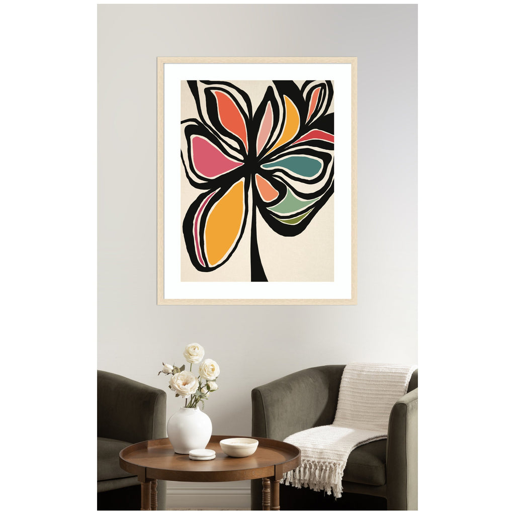 Framed Art Midnight Floral 2 by Alicia Bock