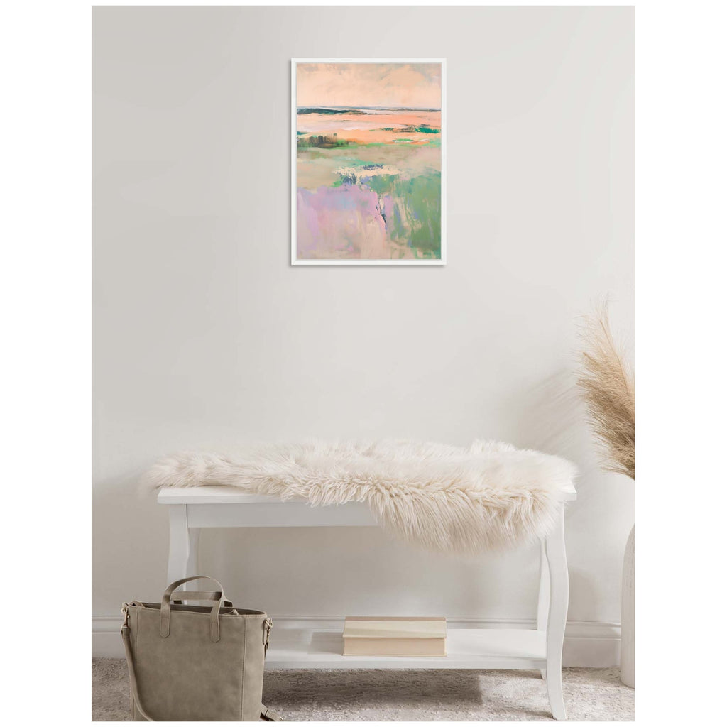 Sylvie Pastel Horizon II Framed Canvas by Amy Lighthall