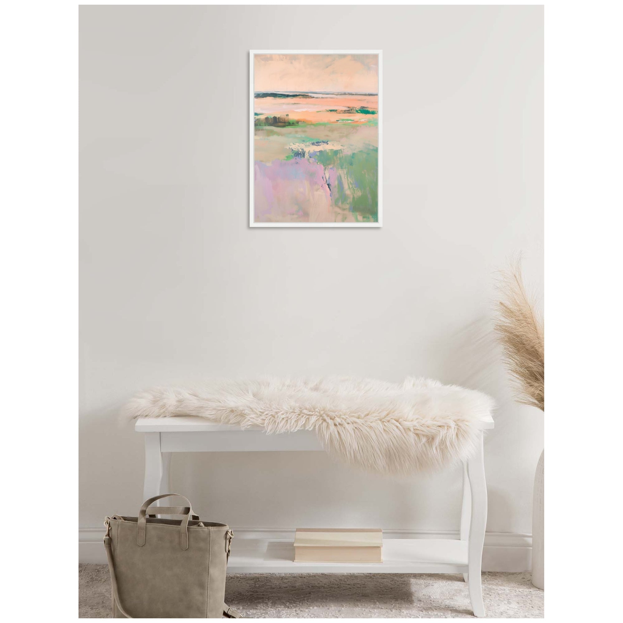 Sylvie Pastel Horizon II Framed Canvas by Amy Lighthall
