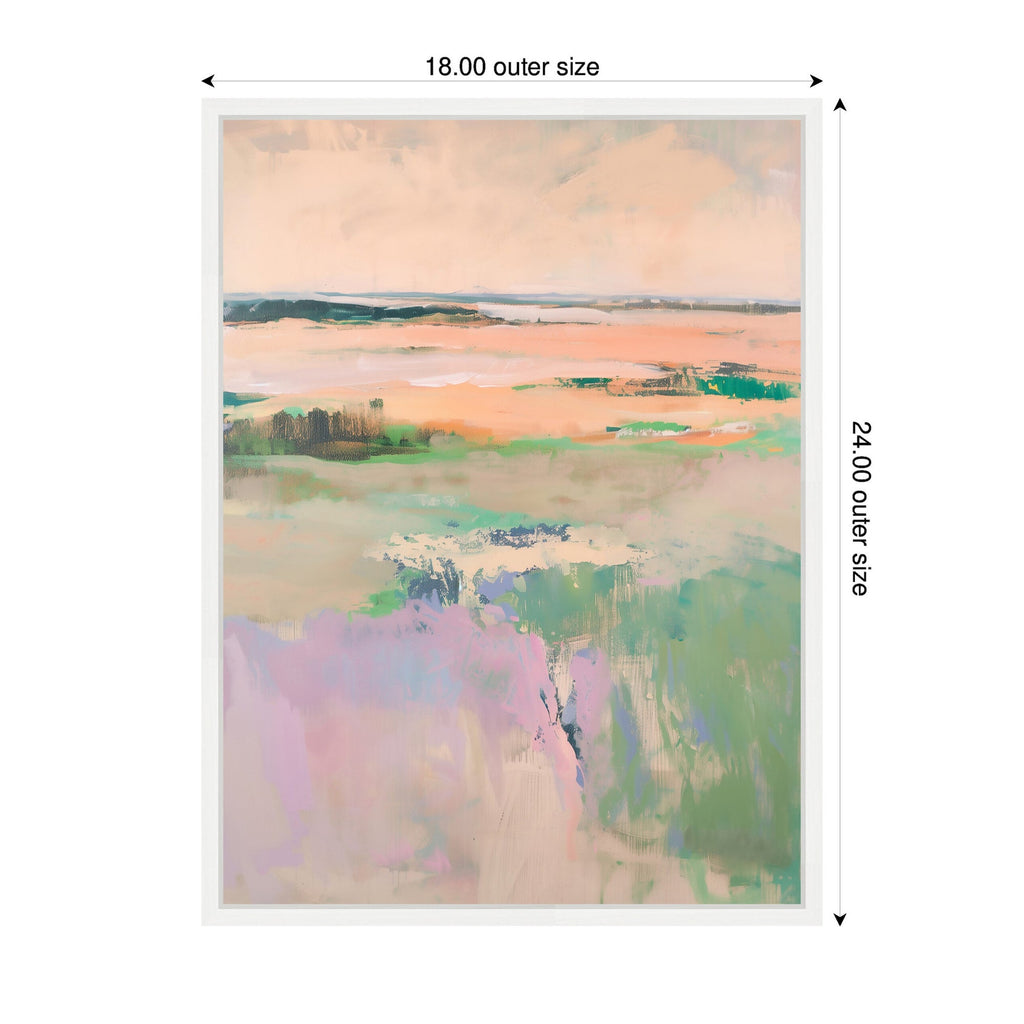 Sylvie Pastel Horizon II Framed Canvas by Amy Lighthall