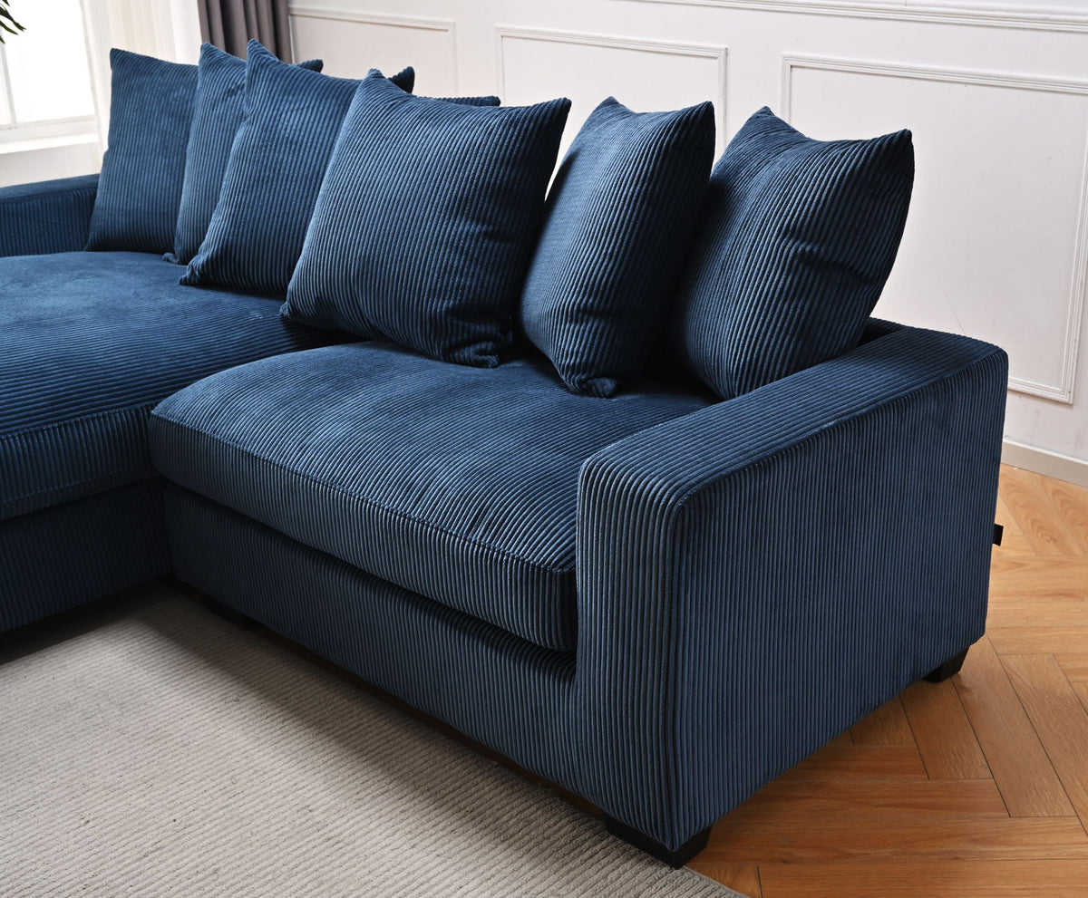 Oversized L-Shaped Sectional Sofa with Chaise