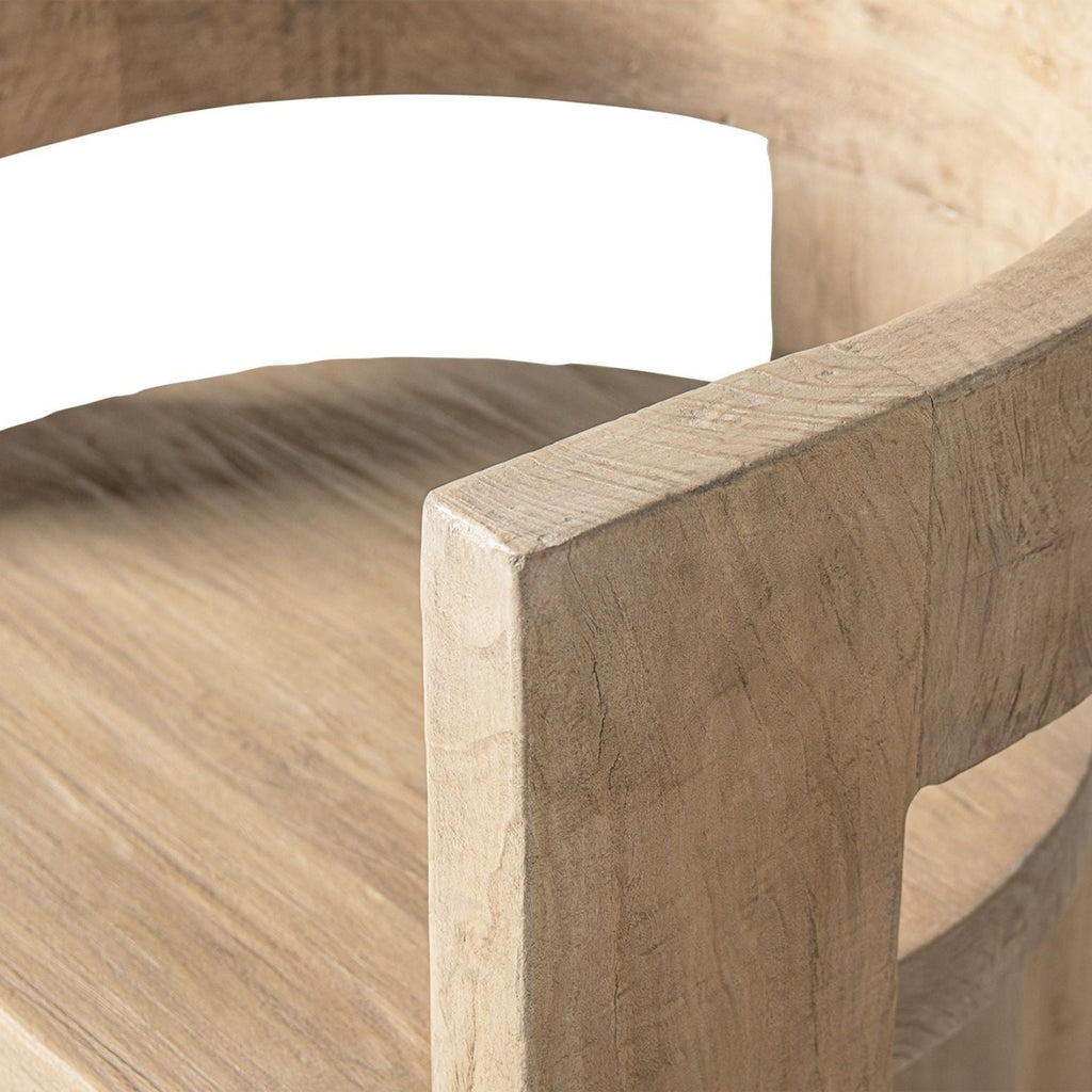 Soren Reclaimed Elm Curved Dining Chair