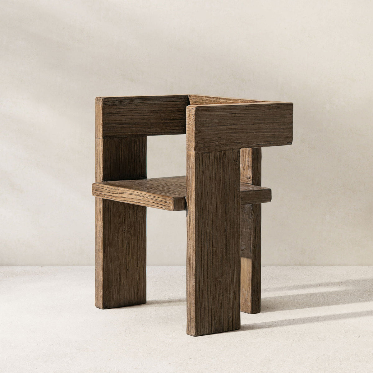 Avenel Sculptural Reclaimed Elm Accent Chair