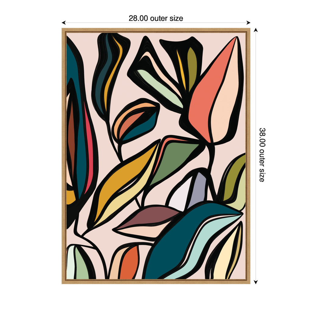Fanciful Ficus Expansion by Alicia Bock Framed Canvas Wall Art Print
