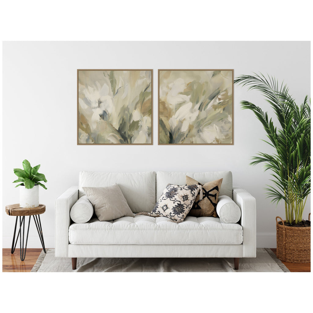 Olive Bloom No. 3 & No. 2 2 Piece Framed Canvas Wall Art Set by Amy Lighthall