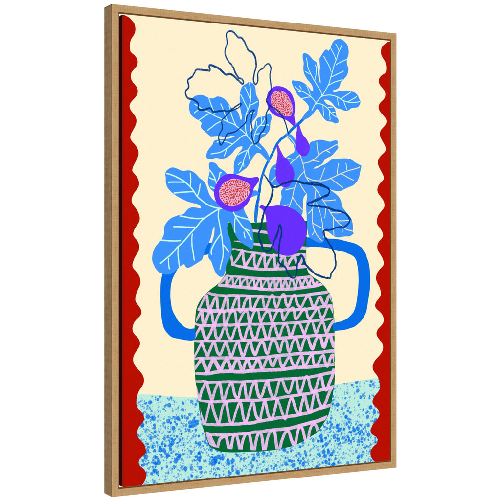 Sweet Fig Pot by Teresa Rego Framed Canvas Wall Art Print