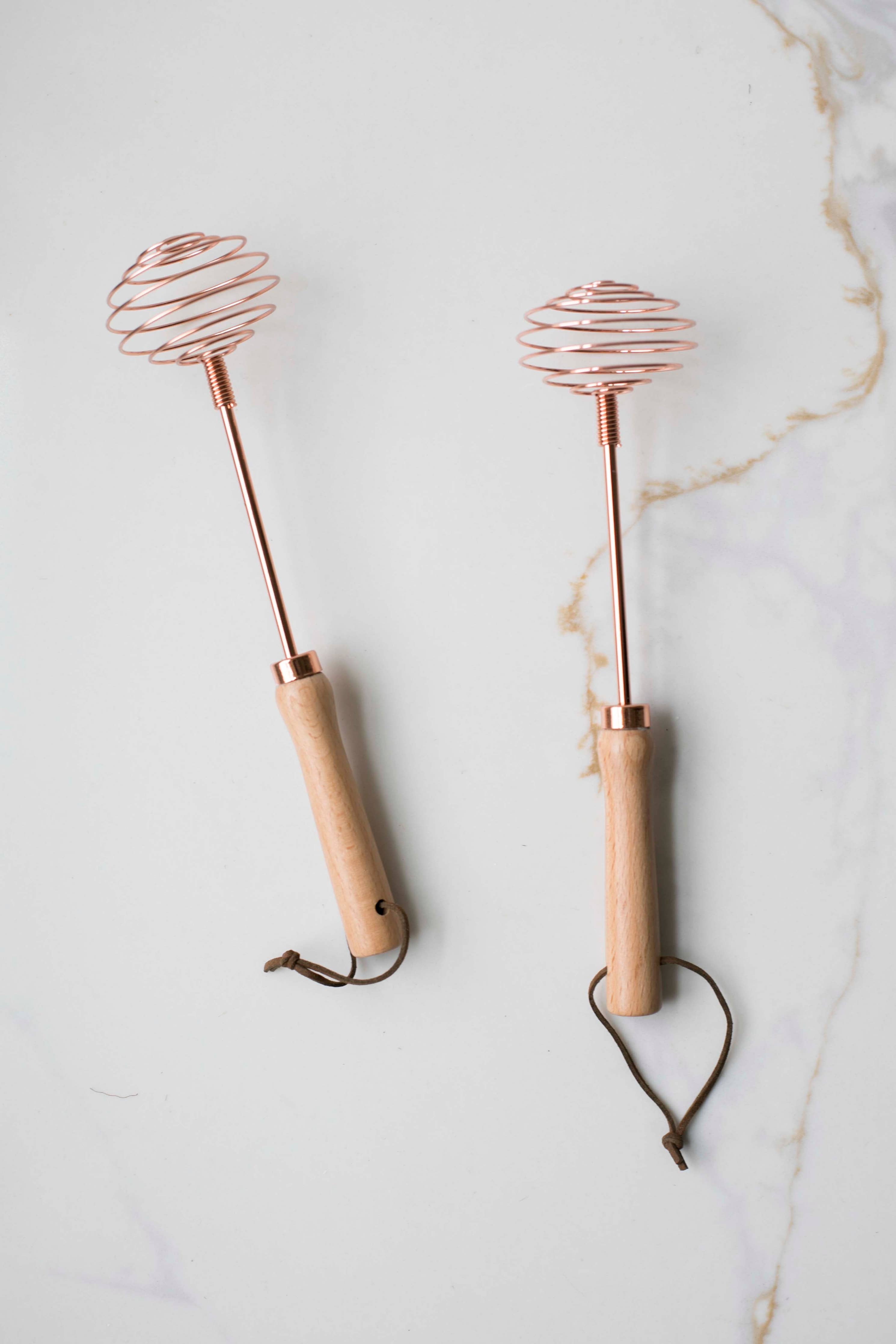 Rose Gold Stainless Steel Spiral Whisk
