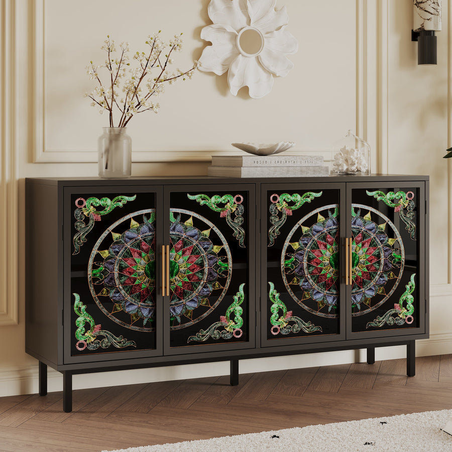 Decorative Cabinet with 4 Doors