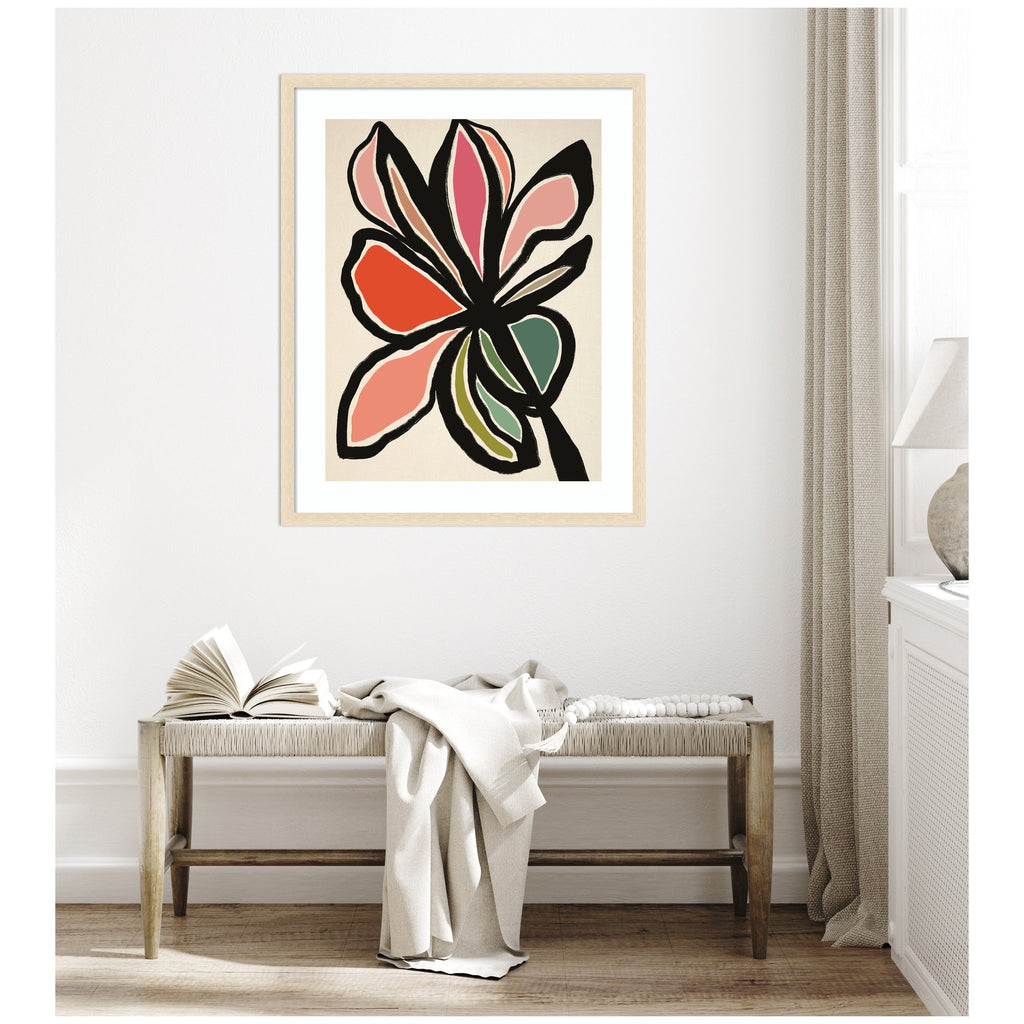 Framed Art Midnight Floral 1 by Alicia Bock