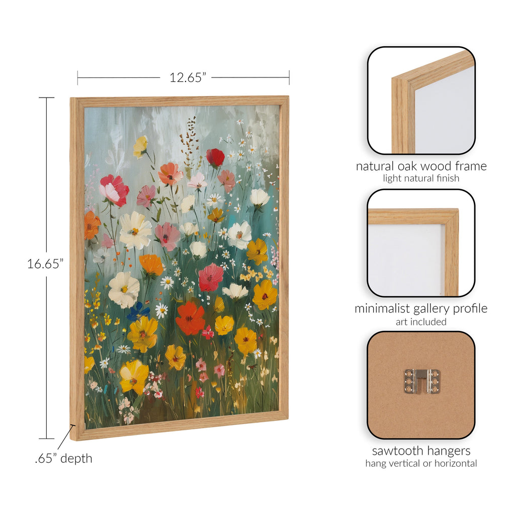 Gallery Boho Wildflower Garden Print by The Creative Bunch Studio