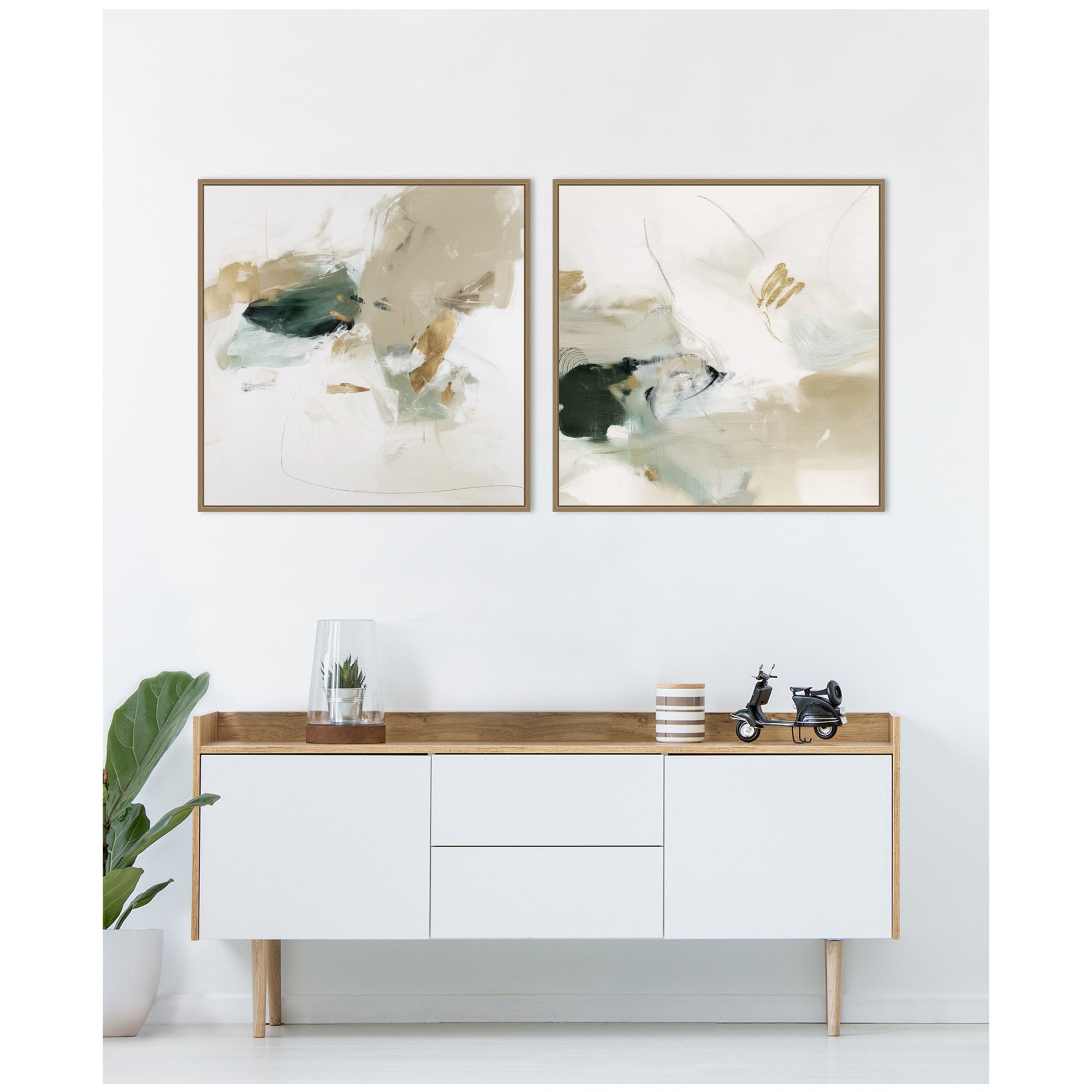 Field No. 1 & No. 2 2 Piece Framed Canvas Wall Art Set by Amy Lighthall