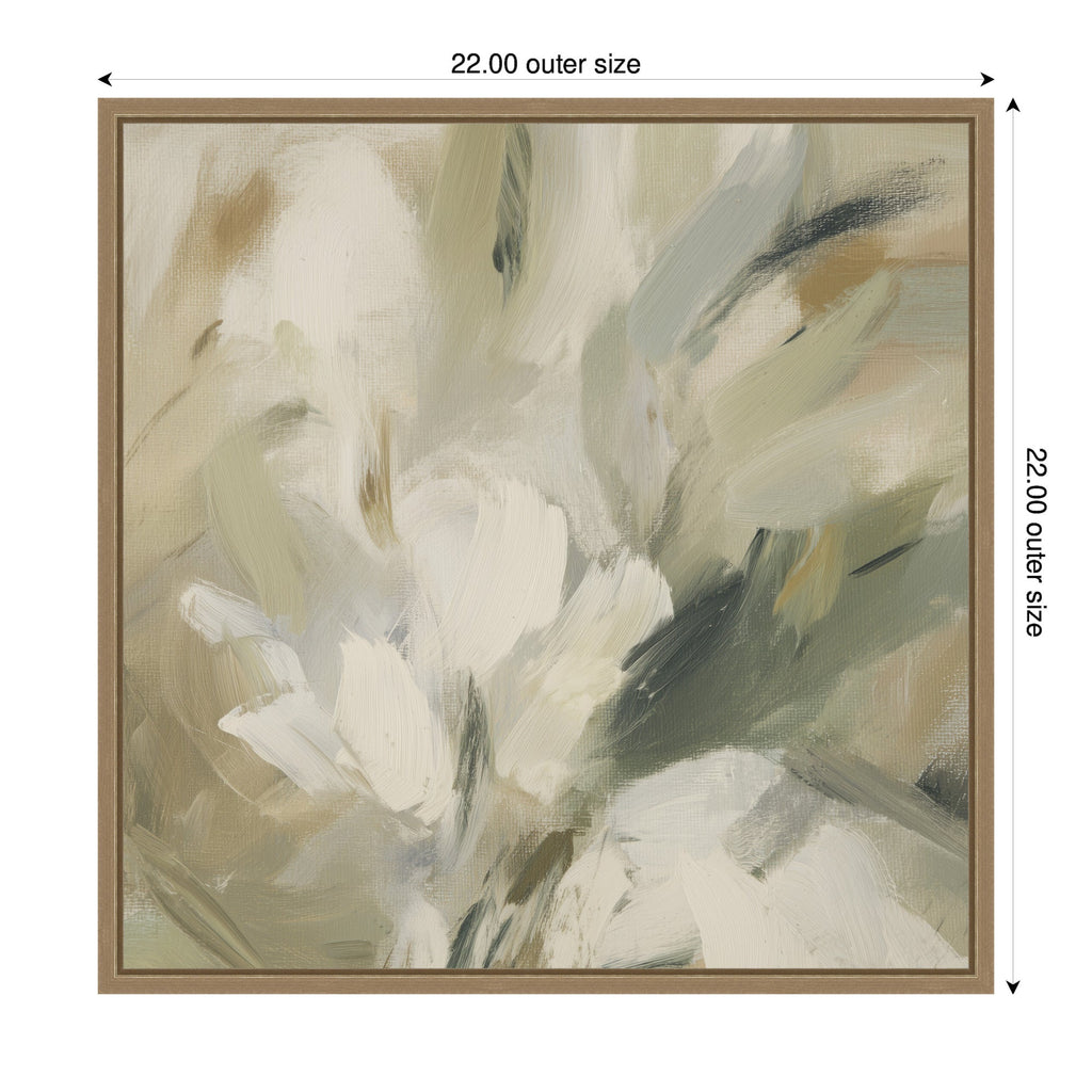 Olive Bloom No. 1 by Amy Lighthall Framed Canvas Wall Art Print