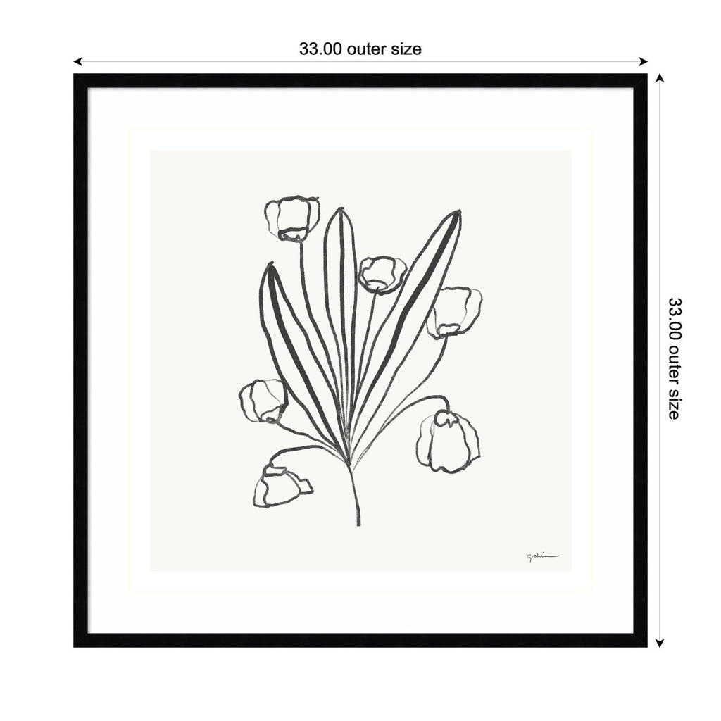 Floral Bouquet by Gabrielly Guedes Framed Wall Art Print