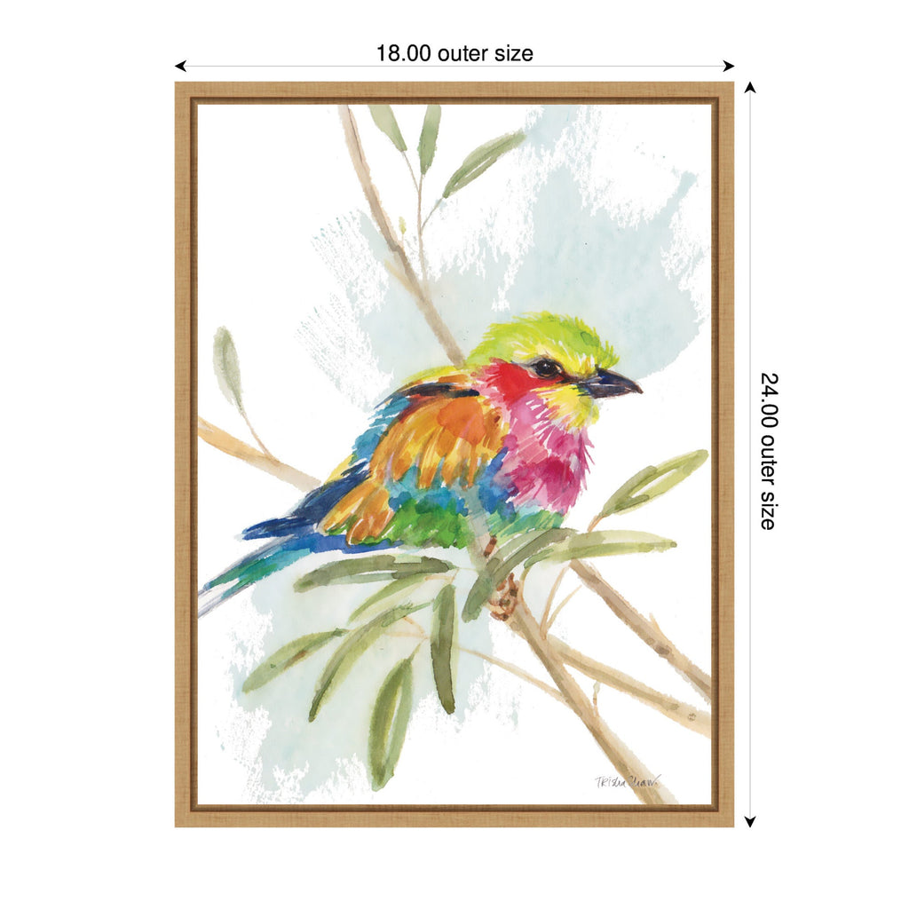 Bright Bird Framed Canvas Art