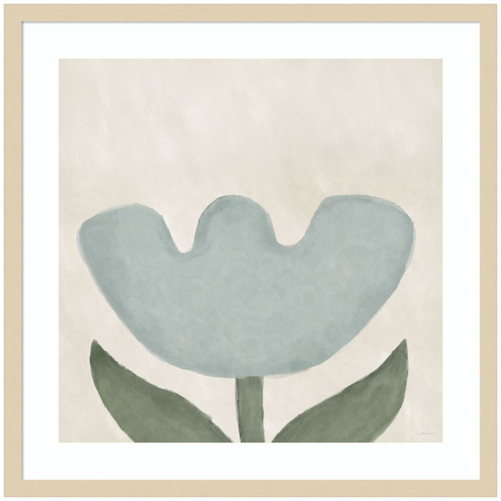 Blue Flower by Gabrielly Guedes Framed Wall Art Print