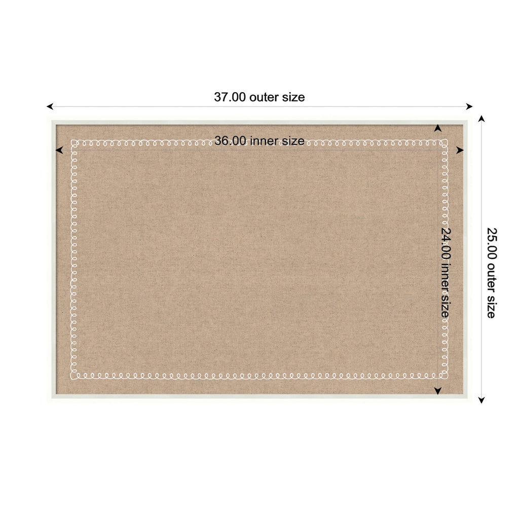 Pinboard White Scalloped Edge